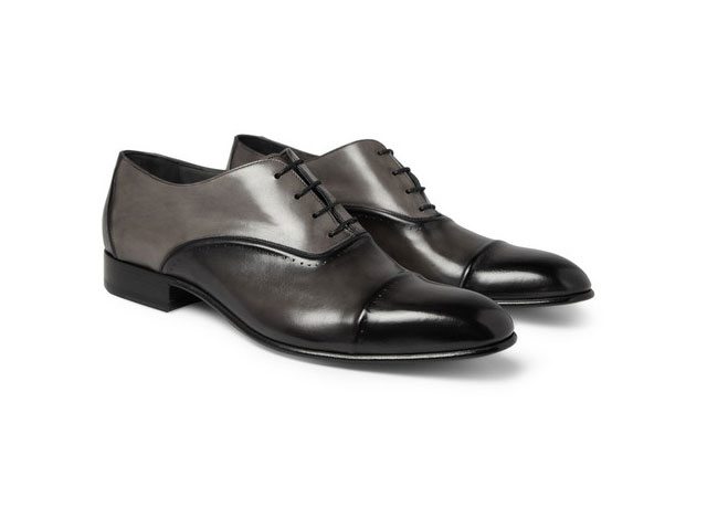 Lanvin Brushed Leather Oxford Shoes Lanvin Brushed Leather Oxford Shoes