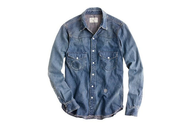 J Crew Chimala Denim Western Shirt J Crew Chimala Denim Western Shirt