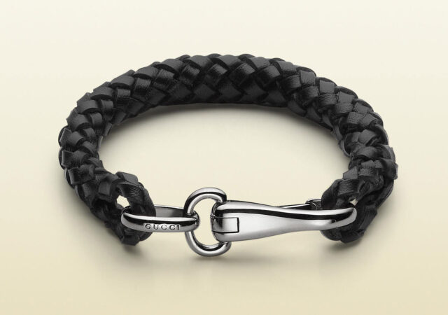 Gucci Leather Bracelet With Clasp 