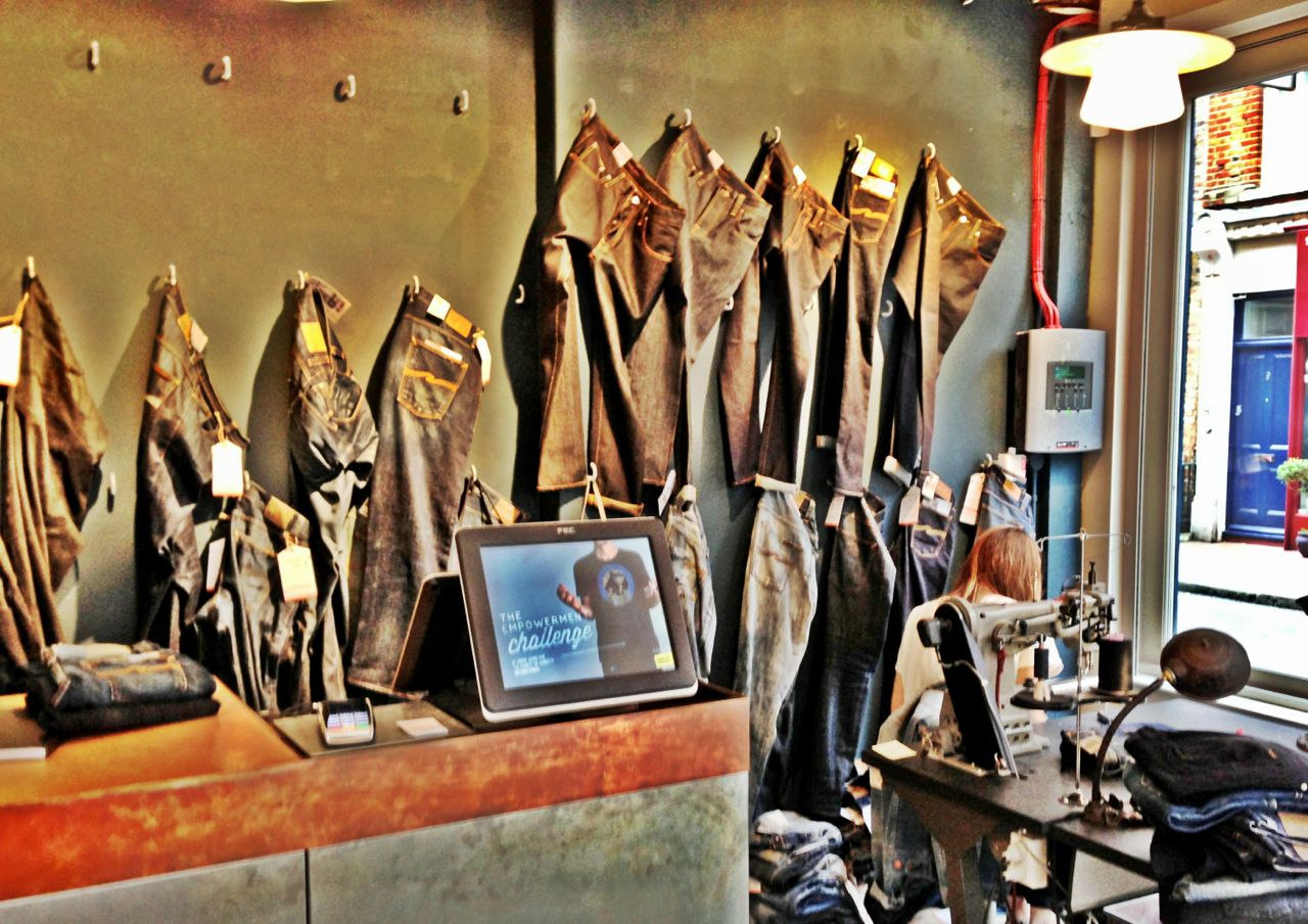 The Nudie Jeans Repair Shop Soho, London D'Marge