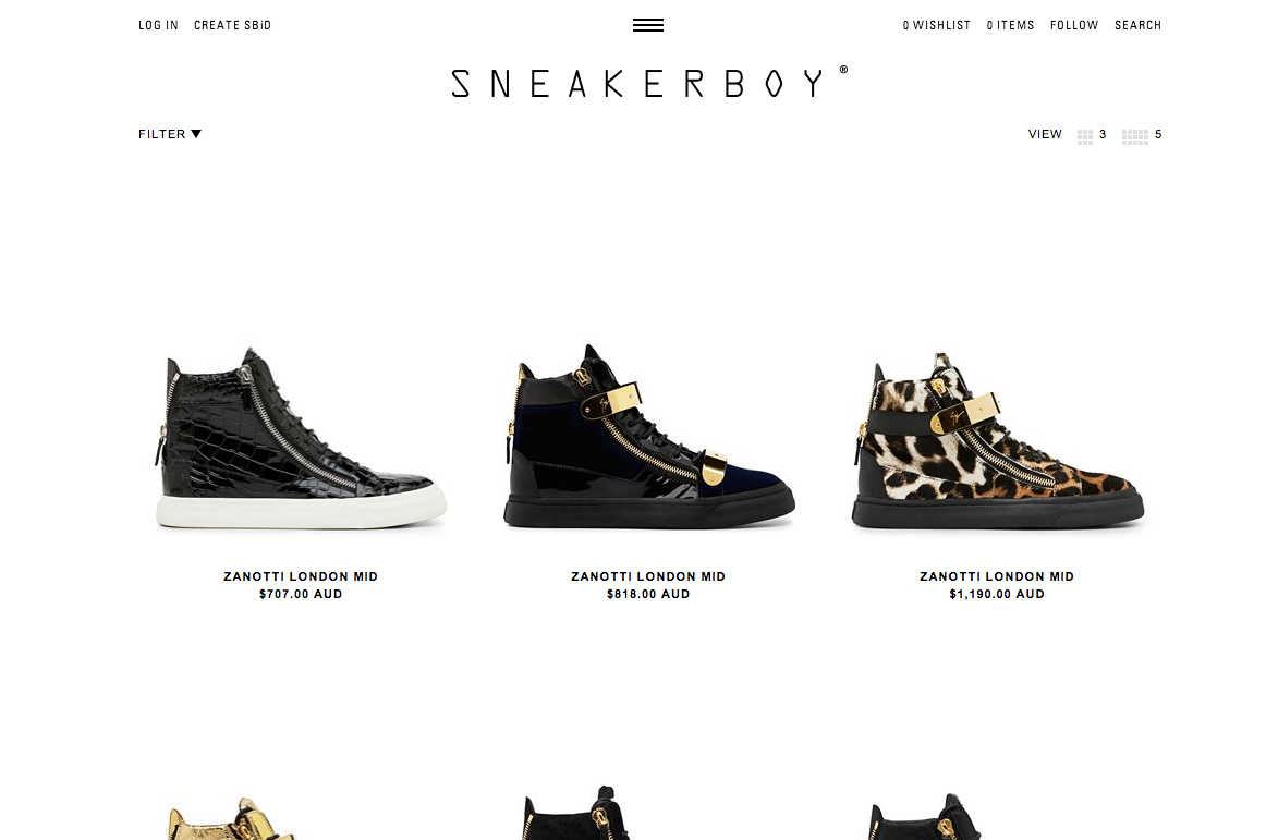Introducing Sneakerboy Luxury Sneaker Shop D'Marge
