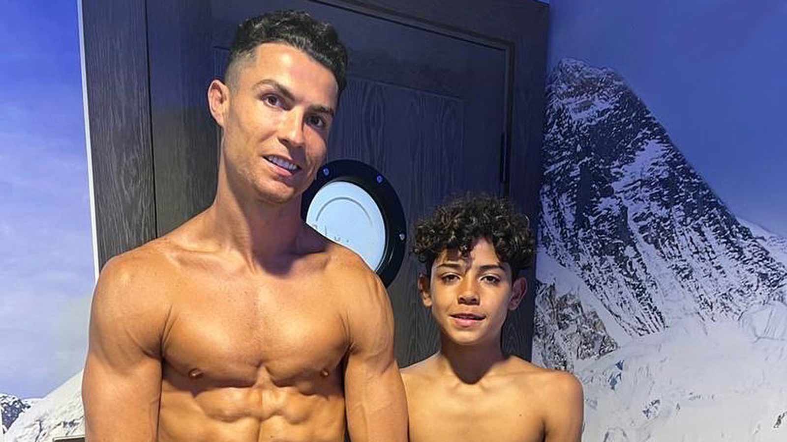 Cristiano Ronaldo Photo With Ripped Son Has Internet Asking Are Six