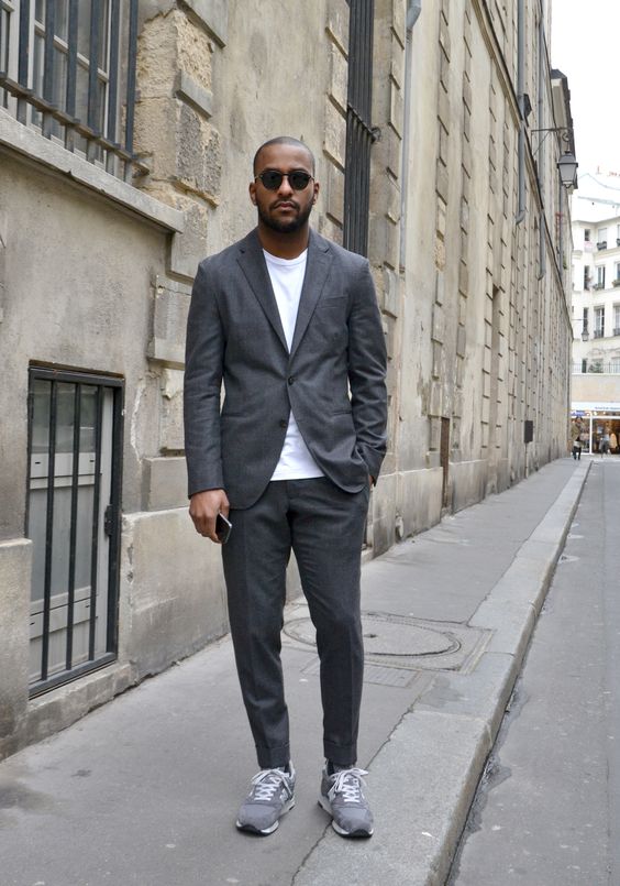 How To Wear Sneakers With A Suit 