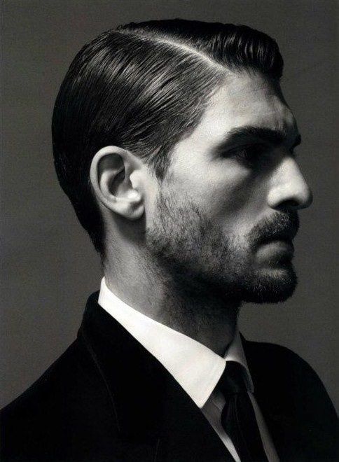 Slicked back hairstyles