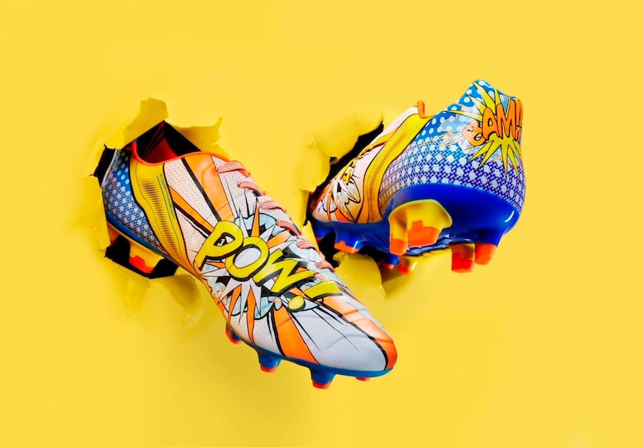 yellow puma football boots