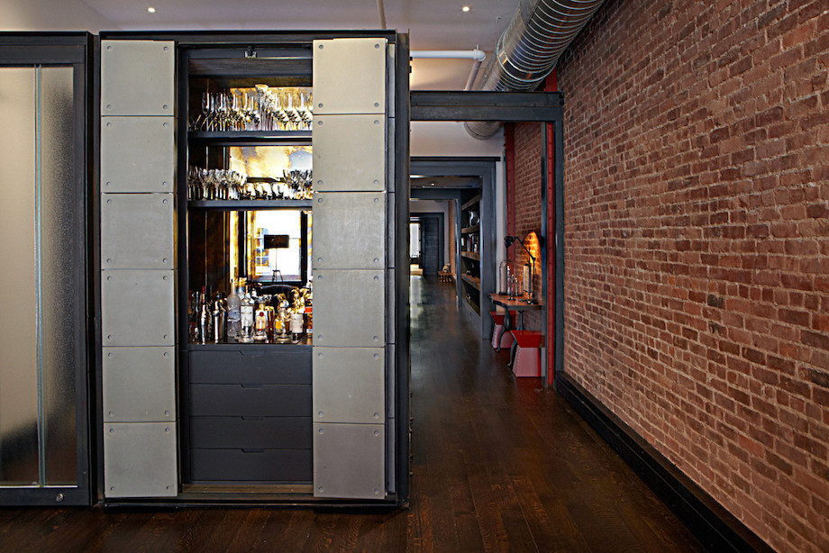 Loft Industrial Closet Design