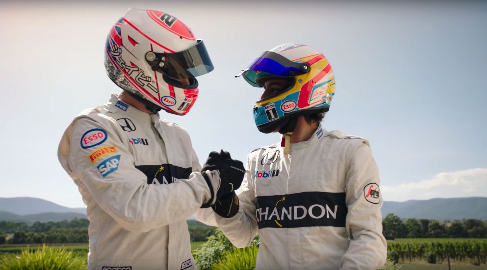 Jensen Button & Fernando Alonso Go Extreme Winery Racing