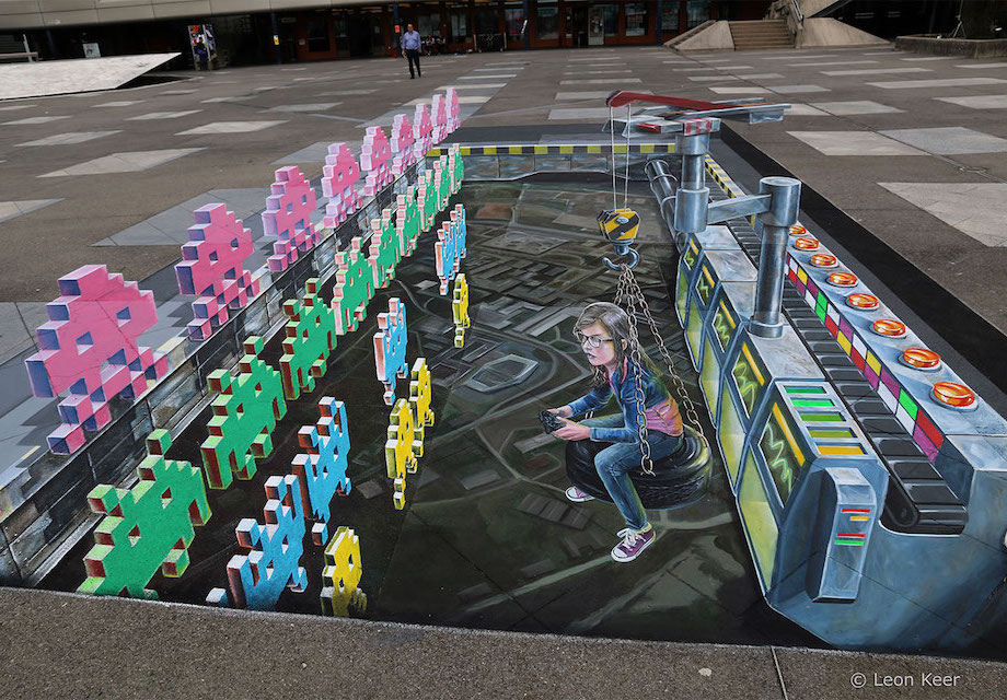 3D Street Art 14 EyePopping Optical Illusions Created In
