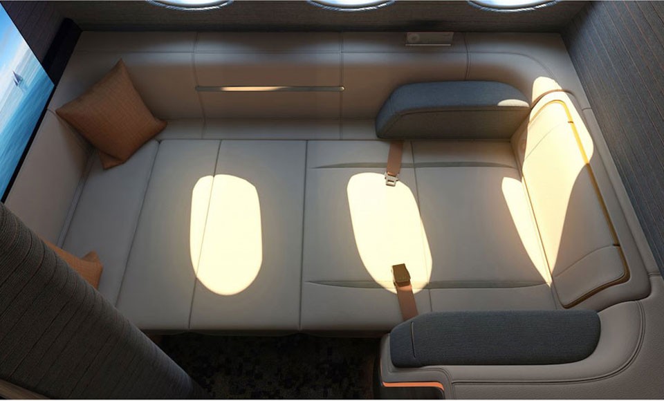 Future Airline Cabins Will Resemble Luxury Hotel Rooms