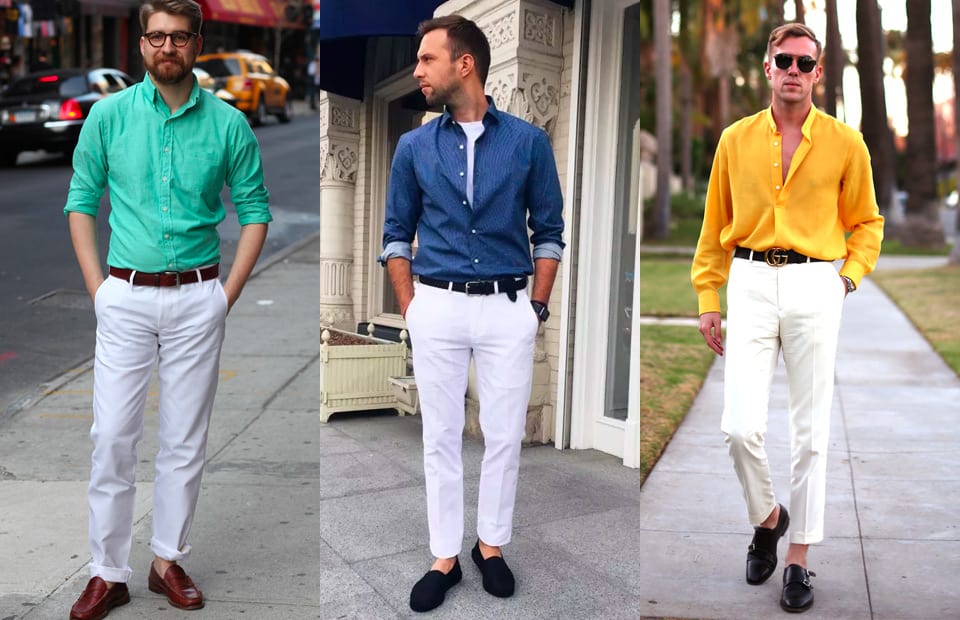 Shoes to wear with white pants