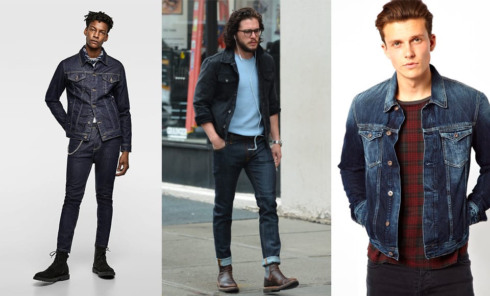 jean jacket outfits male