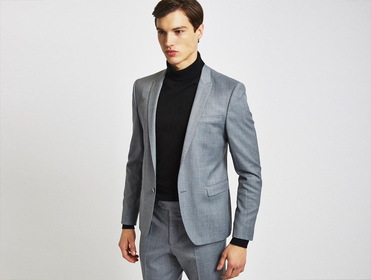 formal dress and blazer