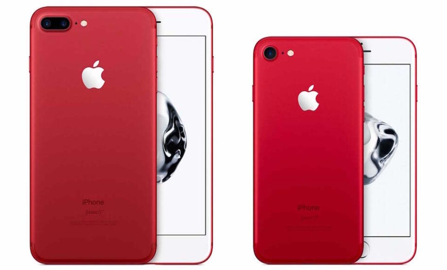 red iPhone 7