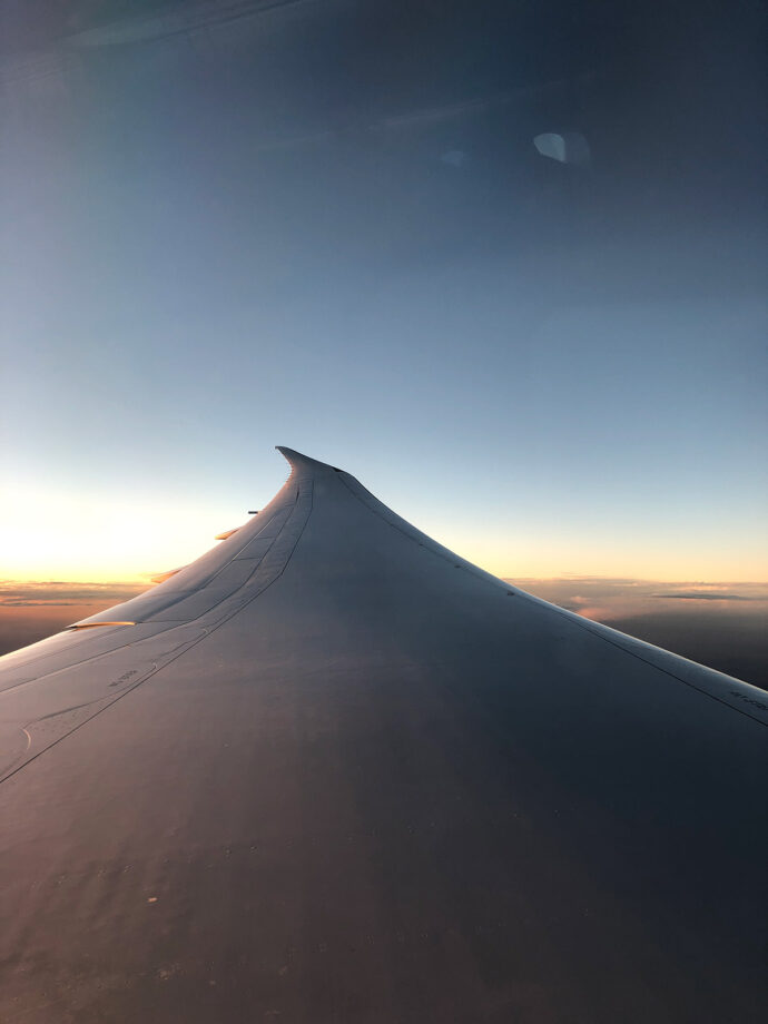 View from the 787's larger windows