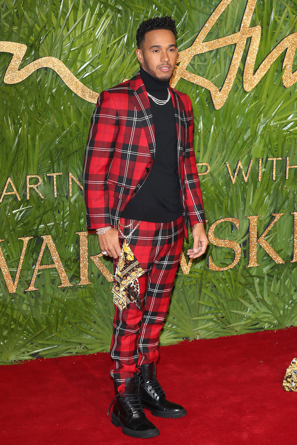 Tartan Fashion Trend For Men Worn By Lewis Hamilton