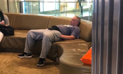 Napping In Shopping Centers Is Becoming A Thing For Australian Men