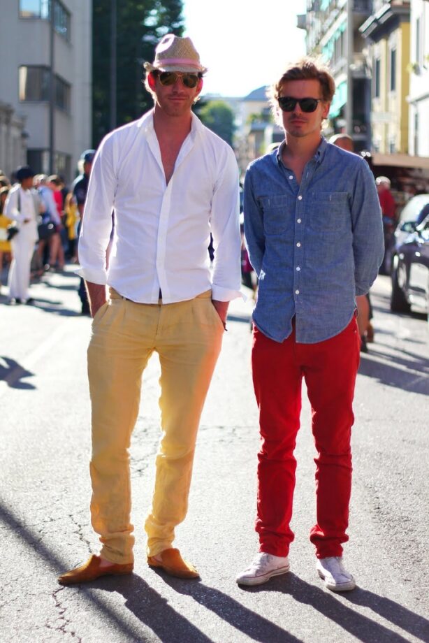 How To Wear Colourful Trousers  Modern Mens Guide