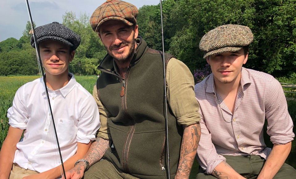 David Beckham Turned A Family Fishing Trip Into A Menswear Masterclass