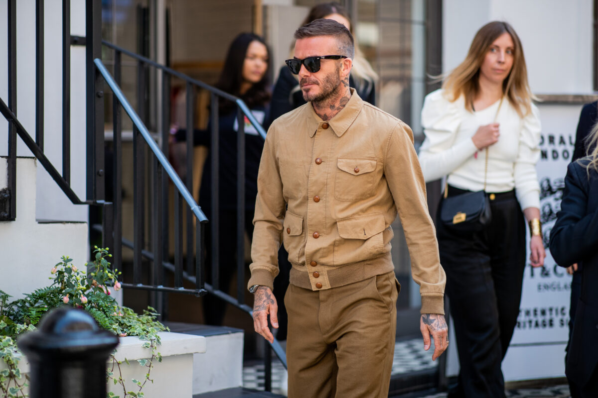 David Beckham Destroys London Fashion Week With This Epic Military Inspired Outfit
