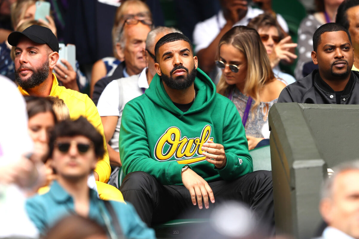 Drake Rocked His $18,000 Rolex With A Green Hoodie At Wimbledon