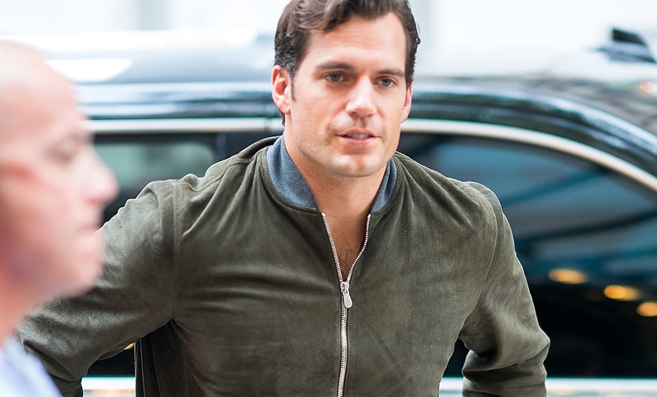 Henry Cavill Rocks The Sublime Suede Bomber Trend In New York City