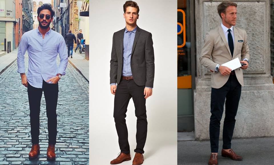 Black Chinos Blue Shirt www gioacchinorossini