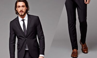 How To Wear Brown Shoes With A Black Suit & Pants
