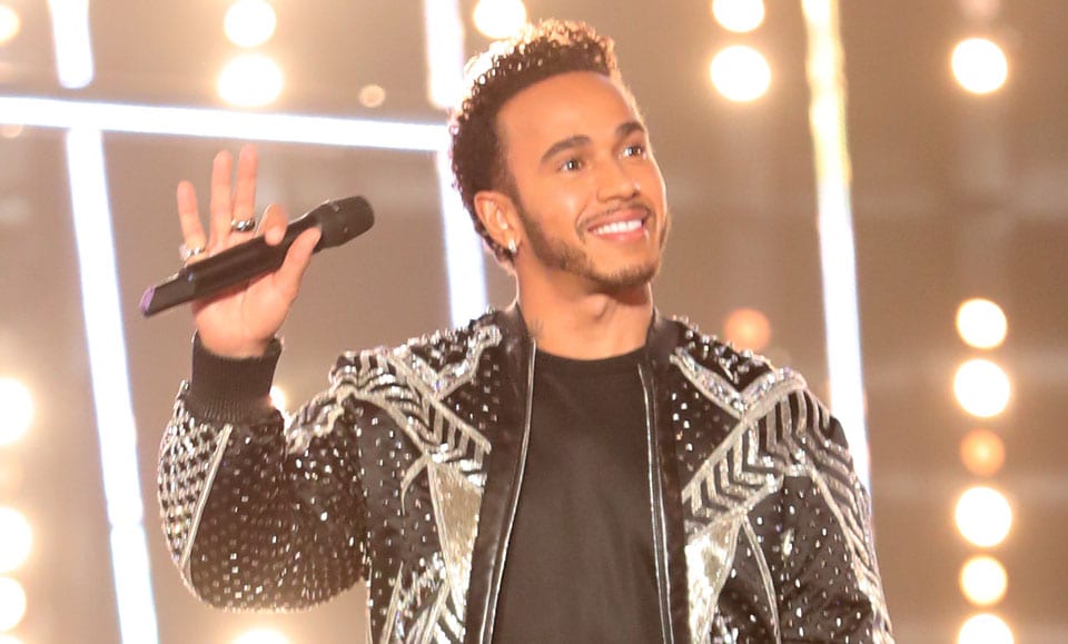 Lewis Hamilton's Jacket Is Shining Brighter Than Your Future