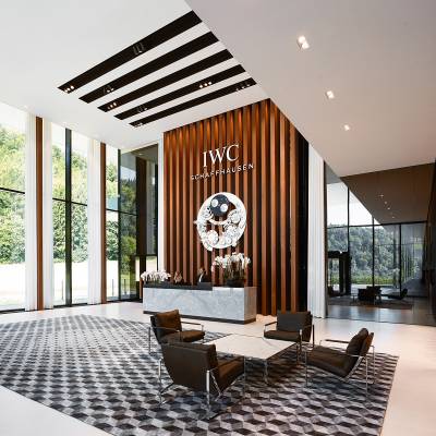foyeriwc The grand foyer of the IWC Manufakturzentrum