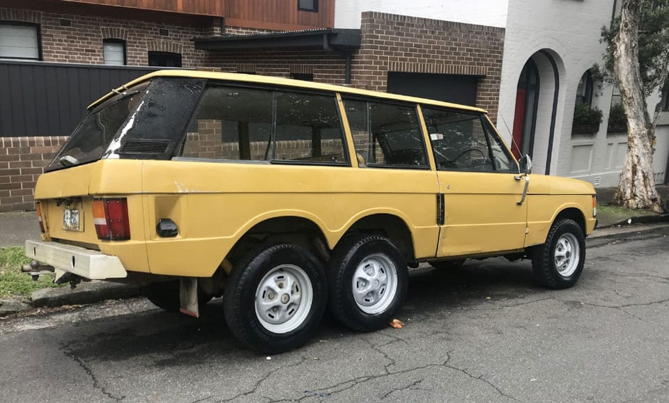 This UltraRare SixWheeled 1972 Range Rover Can Now Be Yours For A Bargain