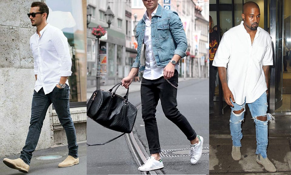 How To Wear A White Button Down Shirt With Jeans
