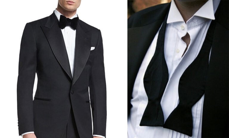 how to wear a tie with a tuxedo