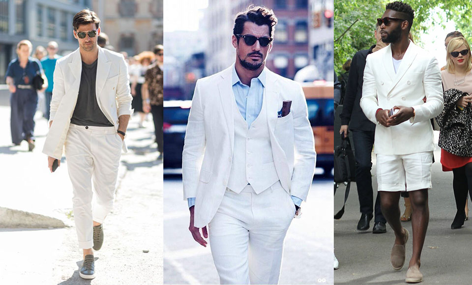Casual white dresses for men