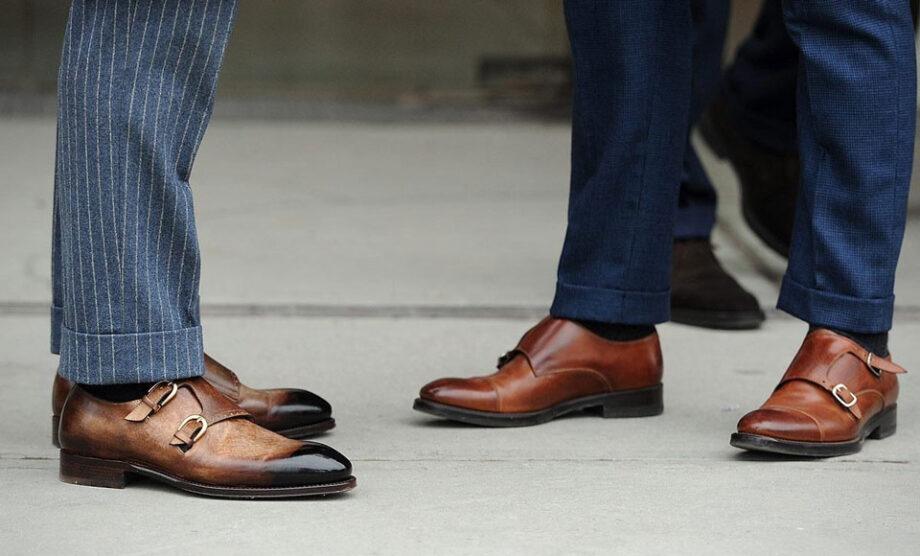 casual monk strap shoes