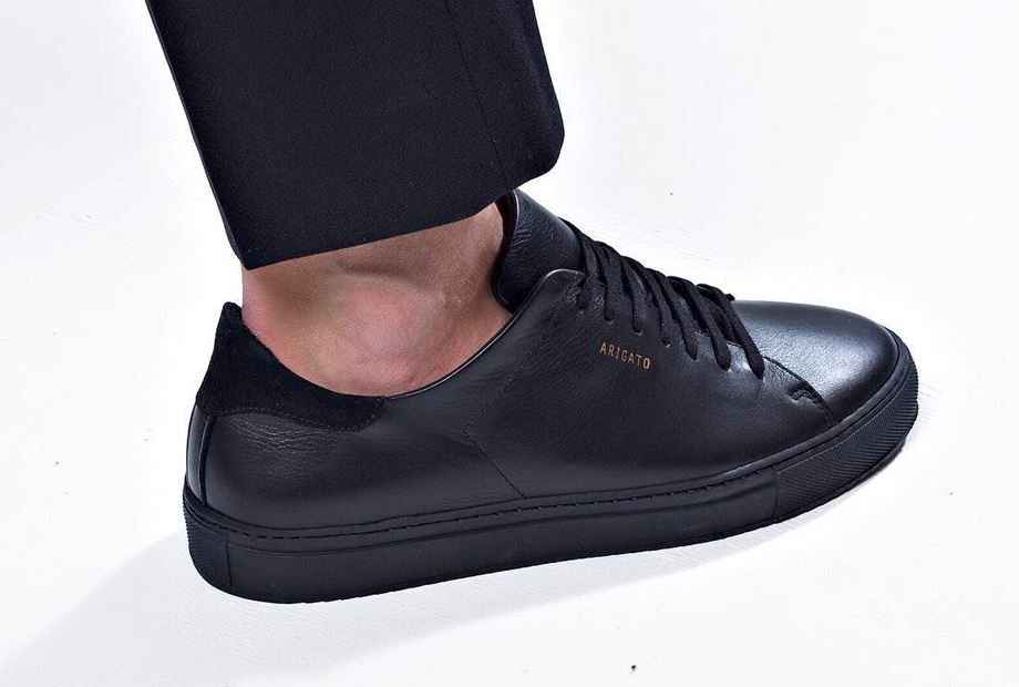black sneaker dress shoes