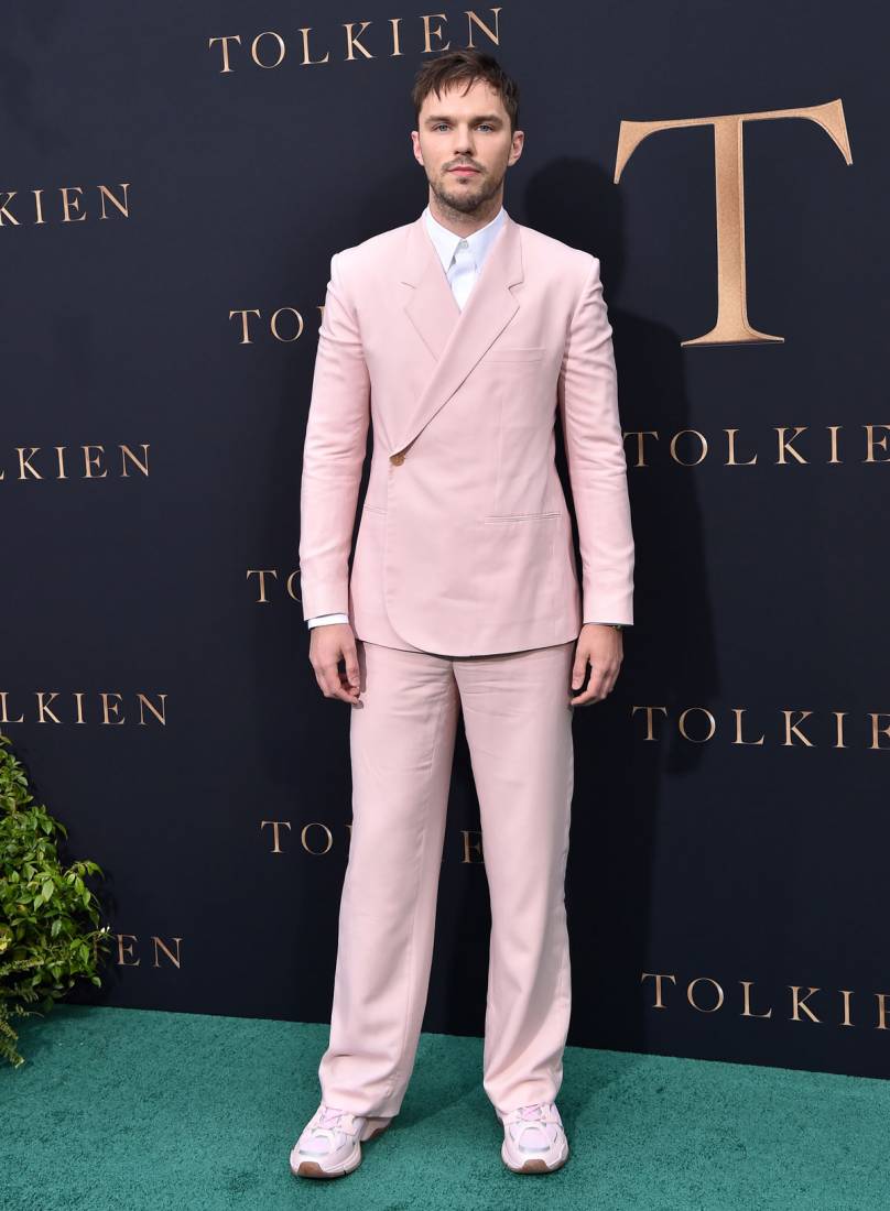 You Don't Have Guts To Pull Off Nicholas Hoult's Wild Pink Suit