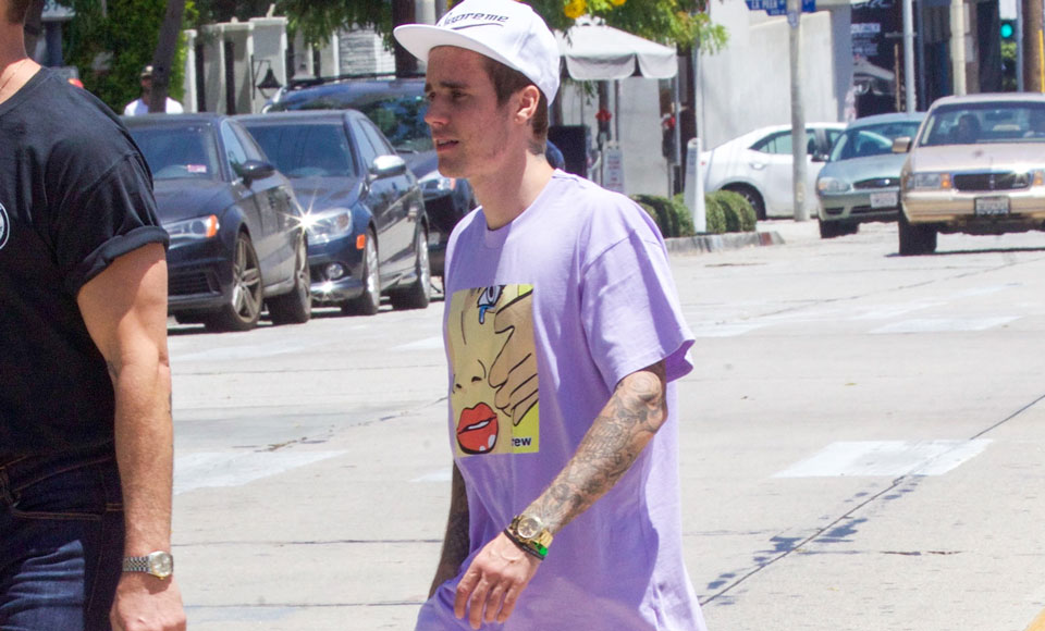 Justin Bieber's $50,000 Gold Rolex &amp; Purple Outfit Is The Weirdest Look You'll See This Week