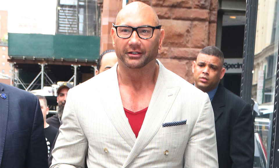 Dave Bautista Is Showing Balding Bodybuilders The Right Way To Wear A Suit