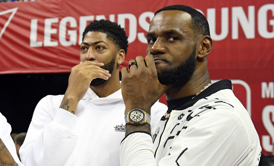 LeBron James' Off Duty Look Is A $100,000 Watch With Rainbow Sneakers