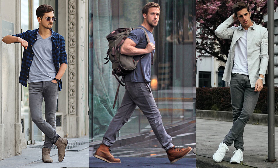 How To Wear Style Grey Jeans For Men
