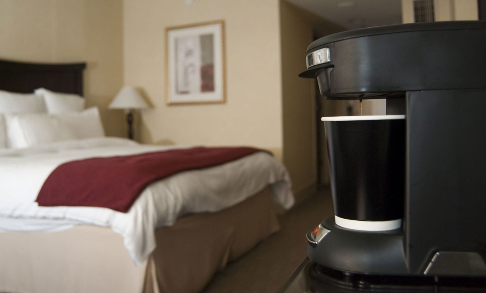 This Photo Of A Hotel Room Coffee Machine Will Give You Nightmares