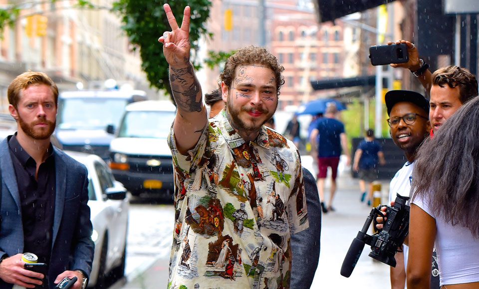 Post Malone's Secret To Looking Taller Is Back & It's Wilder Than Ever