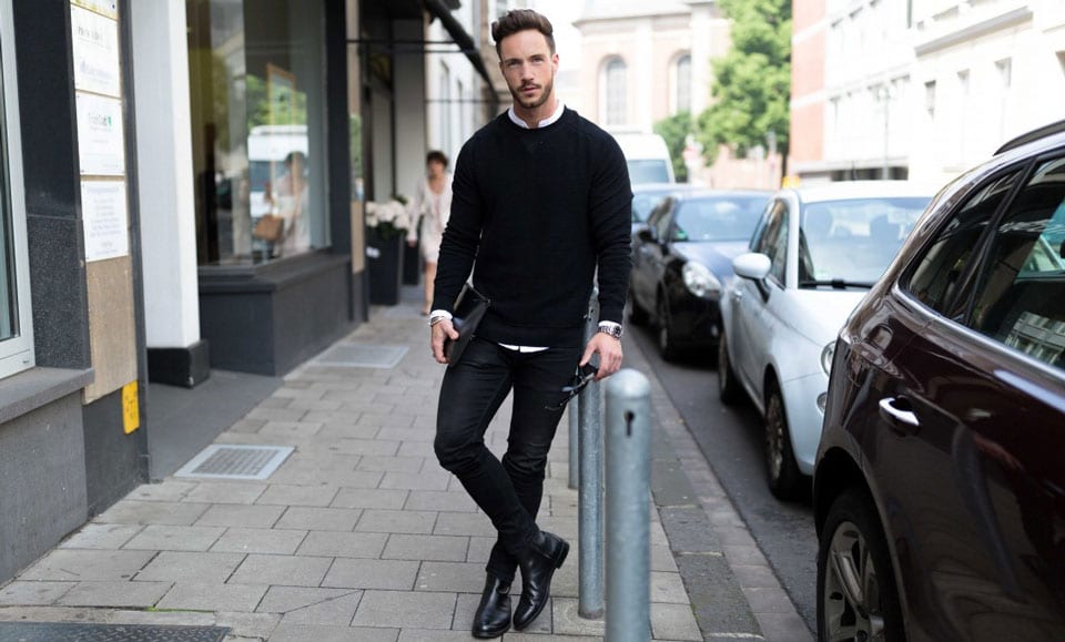 What to wear with skinny jeans for guys