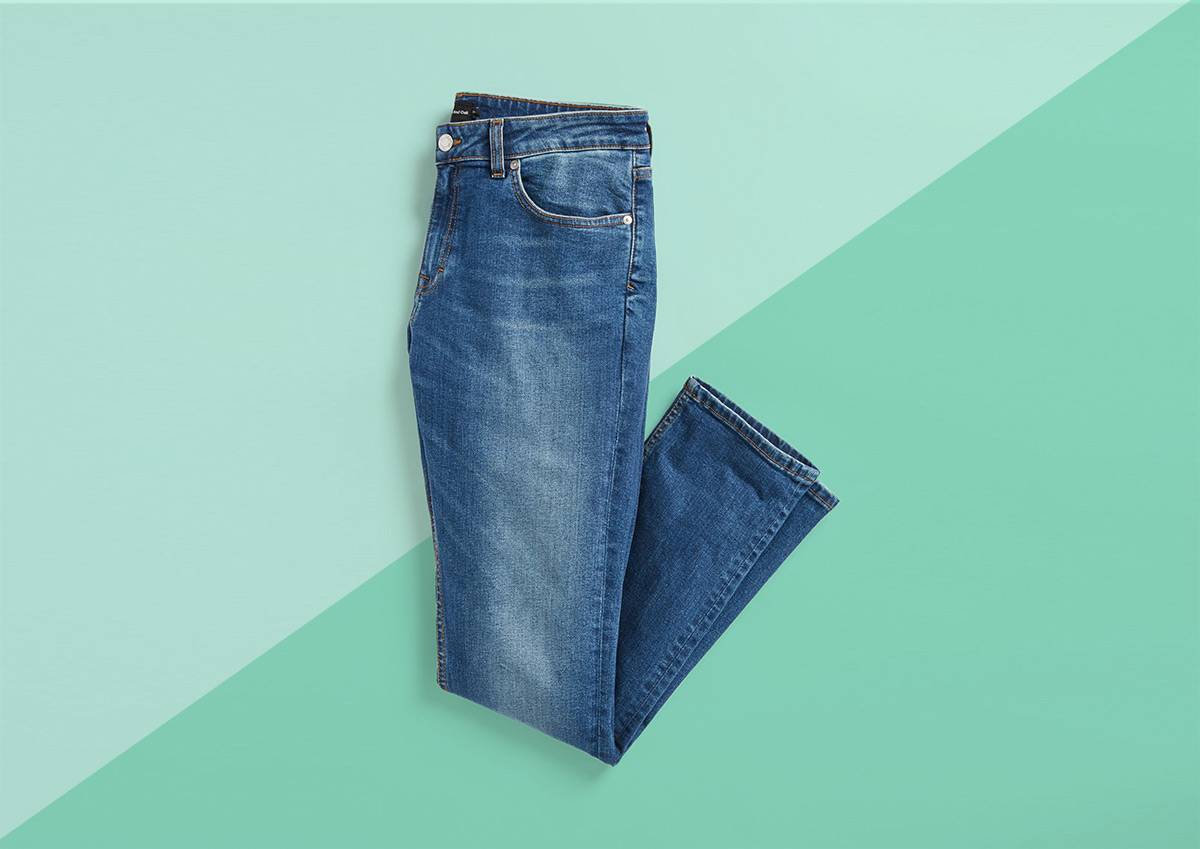 expensive blue jeans