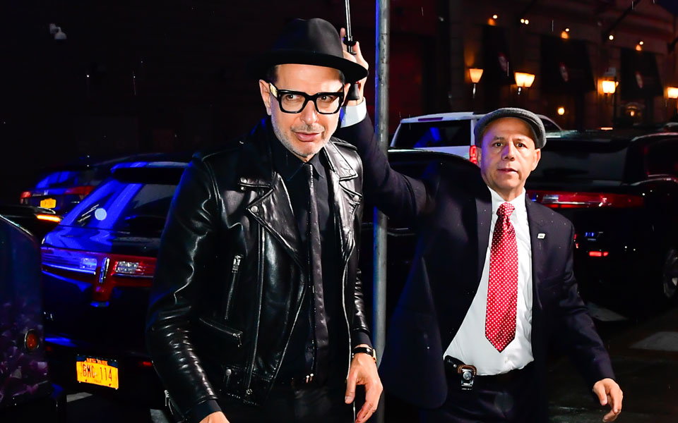 Jeff Goldblum's Leather Biker Jacket Deserves Its Own Movie