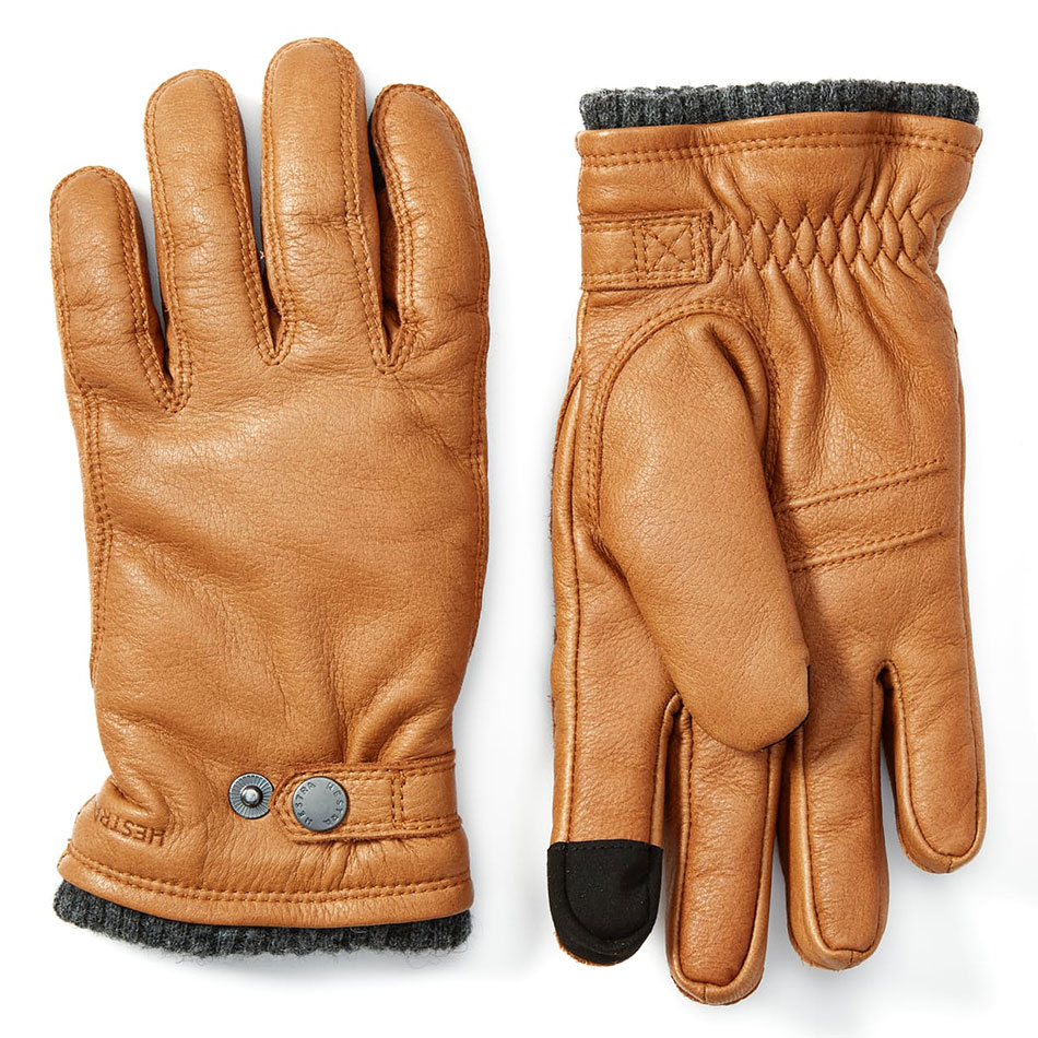 Mens Classy 100% Leather Winter Warm Gloves with Fur Lined #BXNH