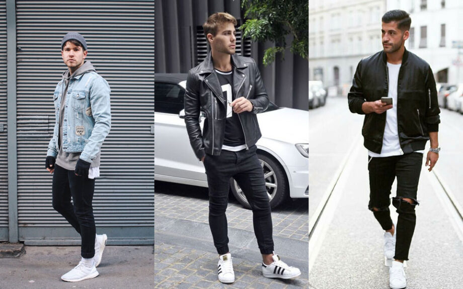 How To Wear White Shoes With Black Jeans Or Pants