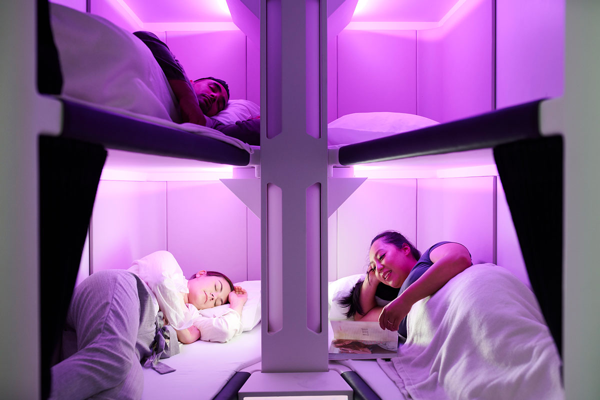 Air New Zealand Unveils Shared Sleep Pods For Economy