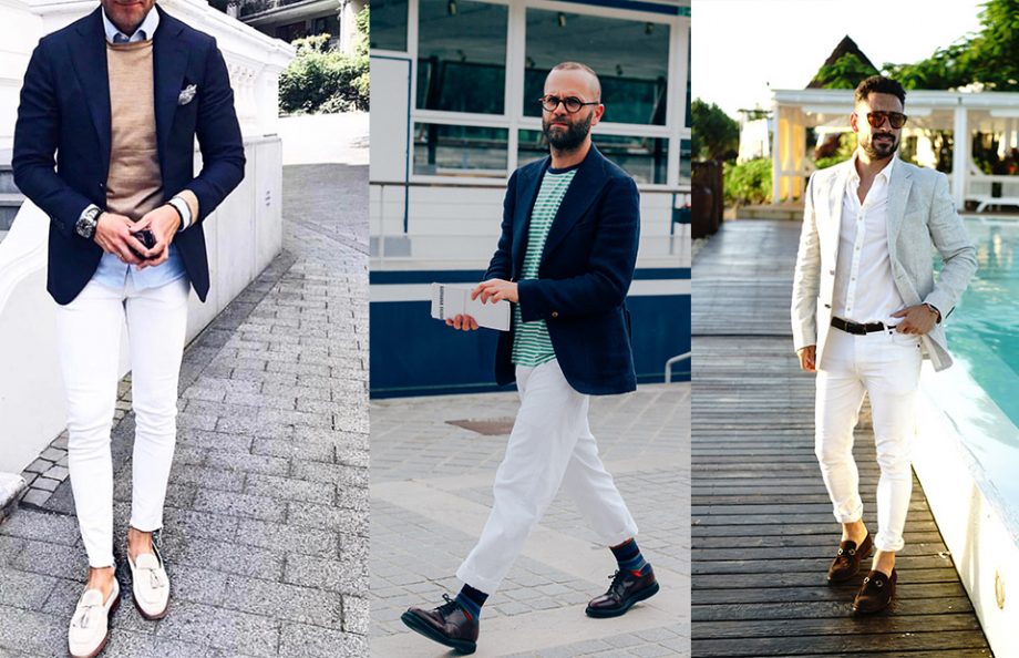 mens white jeans style