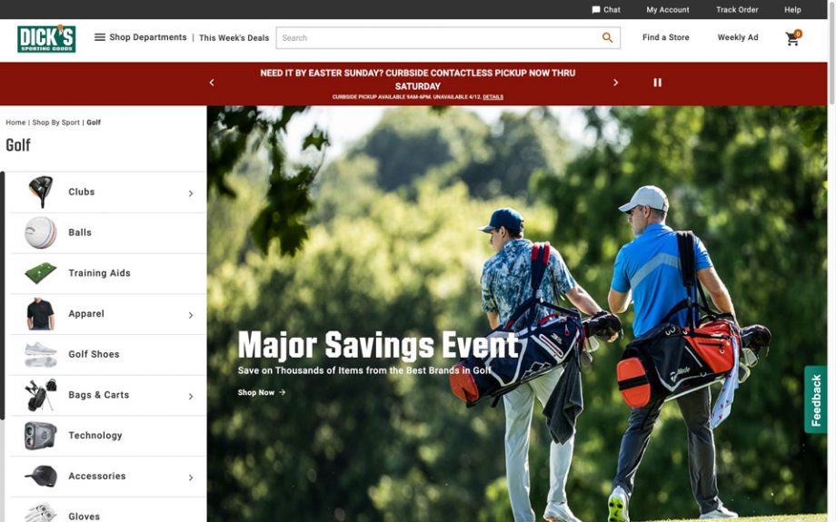 golf shop online